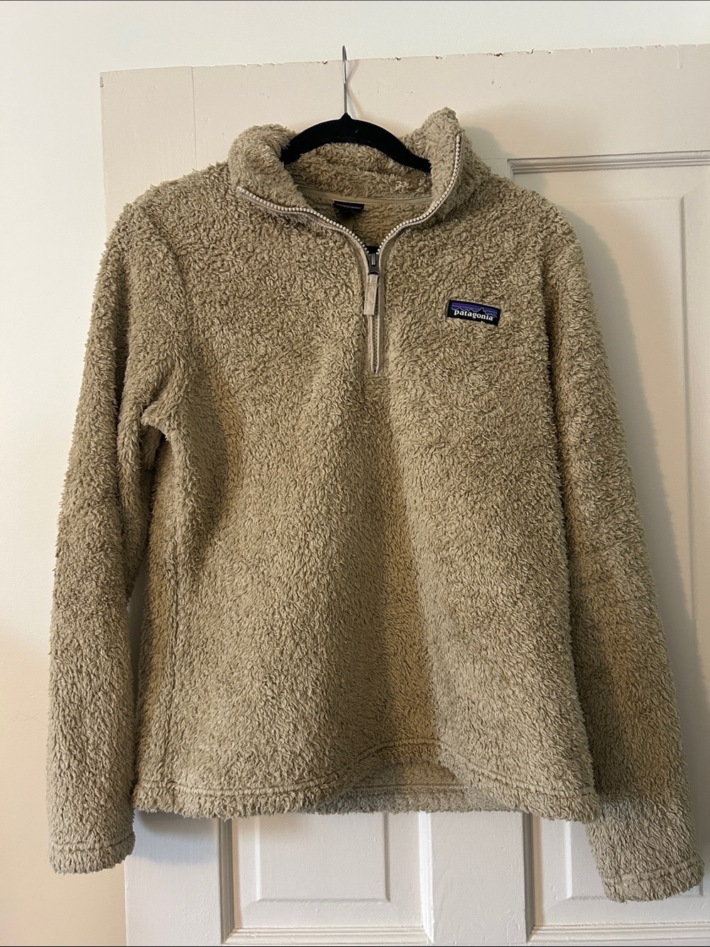 Patagonia Beige Los Gatos Sherpa 1/4 Zip Pullover